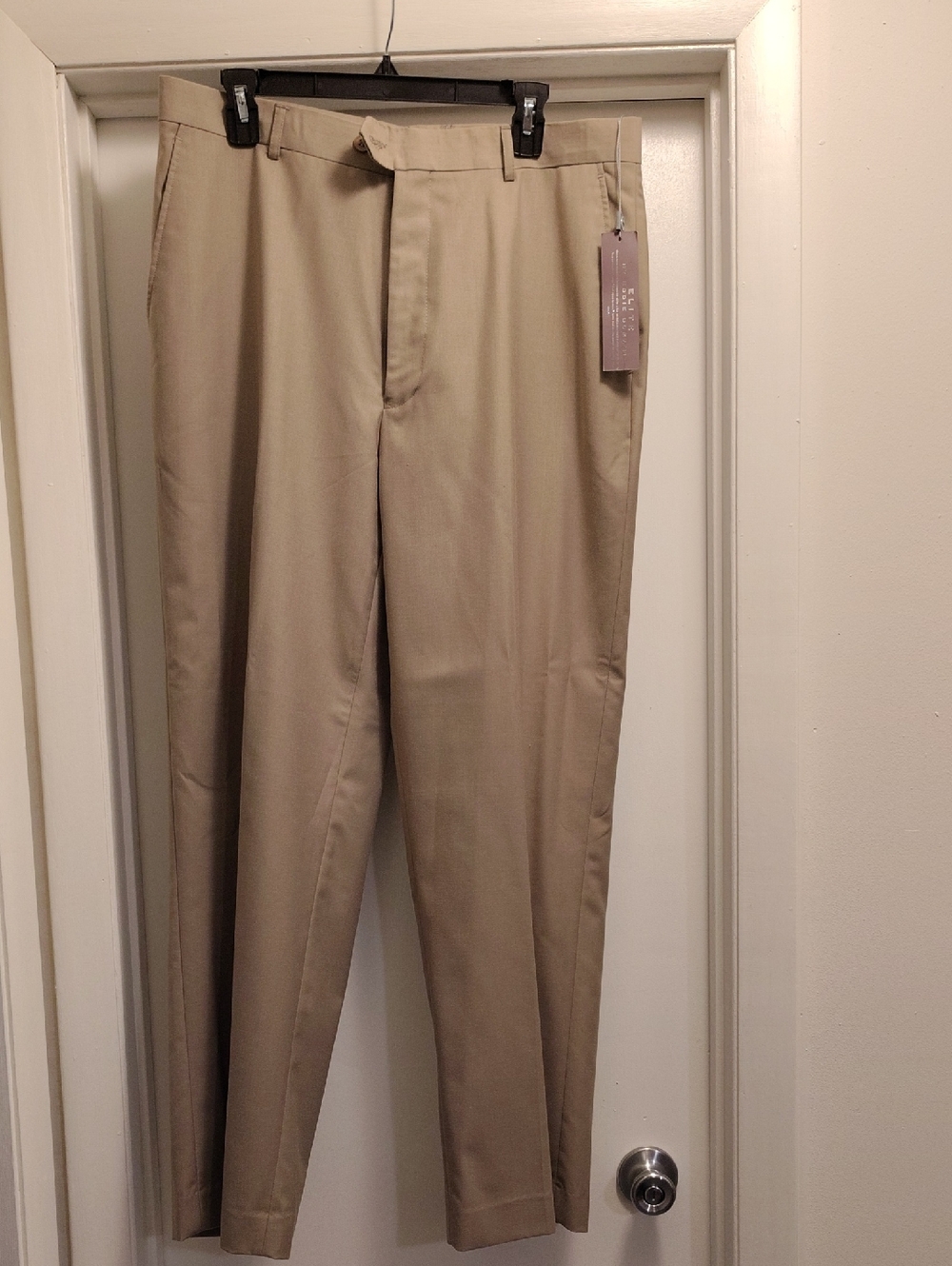 🆕Elite by Eddie Domini tan pants Size 36 x 30🎁